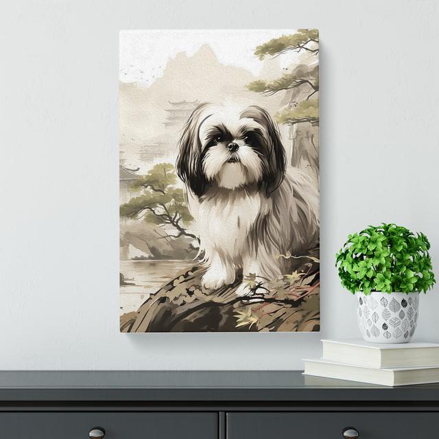 Shih Tzu No.2 - No Frame Print Marlow Home Co. Size: 60cm H x 40cm W x 3cm D on Productcaster.