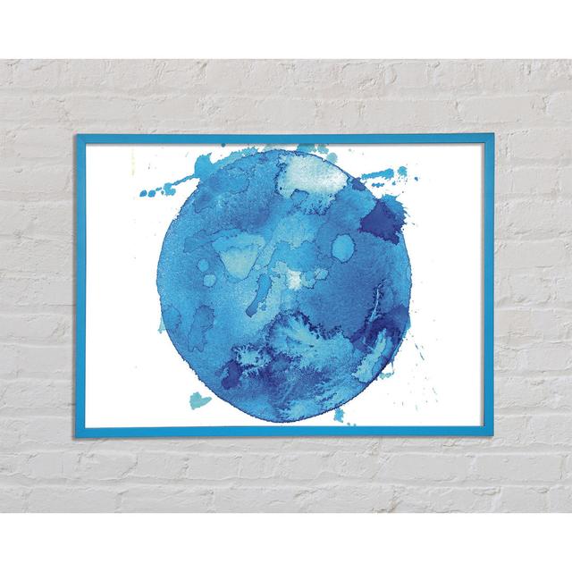 Liquid Planet Framed Print Ivy Bronx Size: 59.7cm H x 84.1cm W x 1.5cm D, Format: Black Framed Paper on Productcaster.