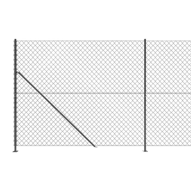 Metal Wire/Mesh Fence vidaXL Finish: Anthracite, Size: 180cm H x 1000cm W on Productcaster.