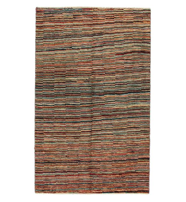 One-of-a-Kind Jaqua Hand-Knotted 114 x 180cm Wool Area Rug in Brown/Red Ebern Designs on Productcaster.