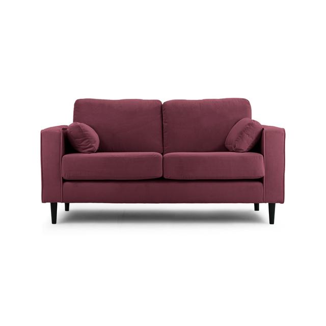 Millerville 2 Seater Loveseat Sofa Canora Grey Upholstery Colour: Aubergine on Productcaster.