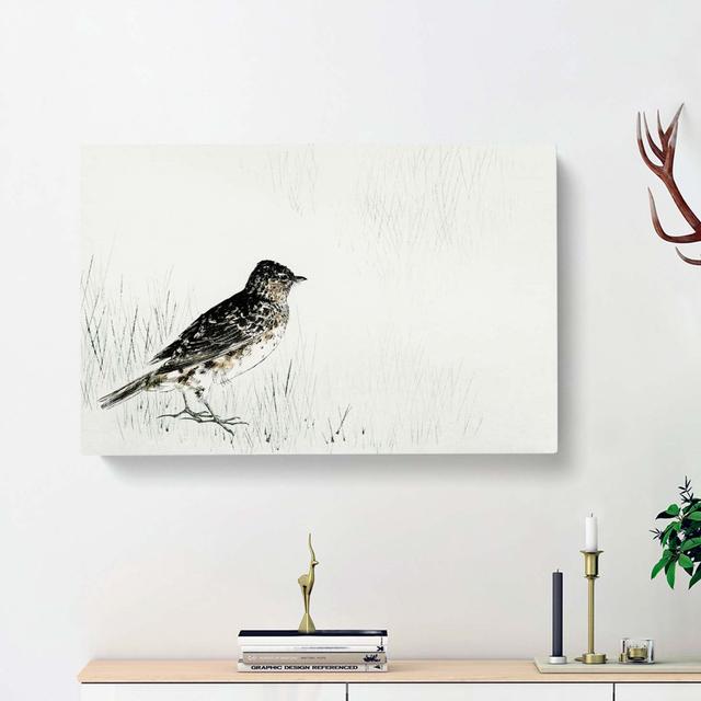 Skylark by Watanabe Seitei - Wrapped Canvas Painting Print East Urban Home Size: 50cm H x 76cm W x 3cm D on Productcaster.