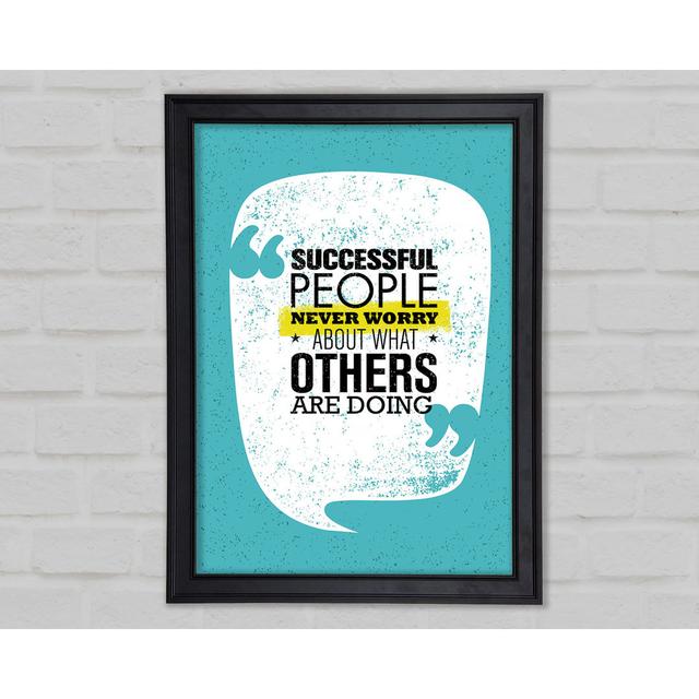 Successful People Framed Print Happy Larry Size: 29.7cm H x 21cm W x 1.5cm D on Productcaster.