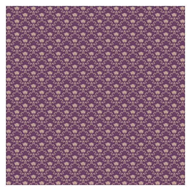 Flower Basket Semi-Gloss Wallpaper Roll East Urban Home Size: 1.92m x 192cm, Colour: Purple and beige, Material quality: Premium (150g/m²) on Productcaster.