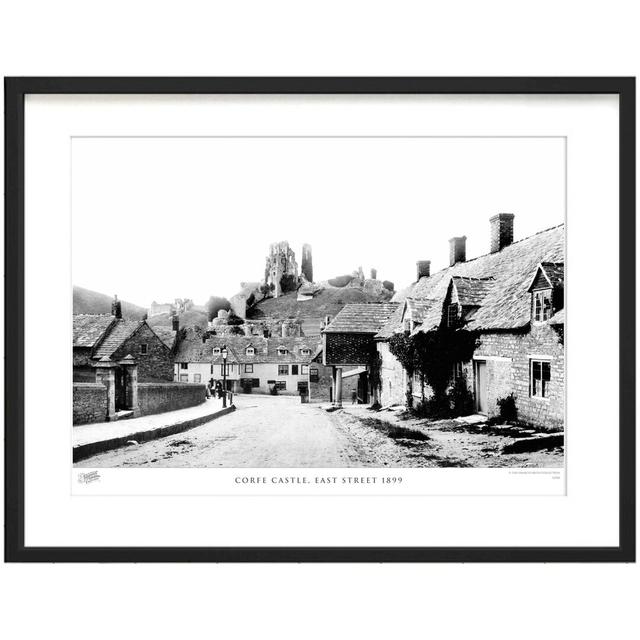 'Corfe Castle, East Street 1899' by Francis Frith - Picture Frame Photograph Print on Paper The Francis Frith Collection Size: 45cm H x 60cm W x 2.3cm on Productcaster.