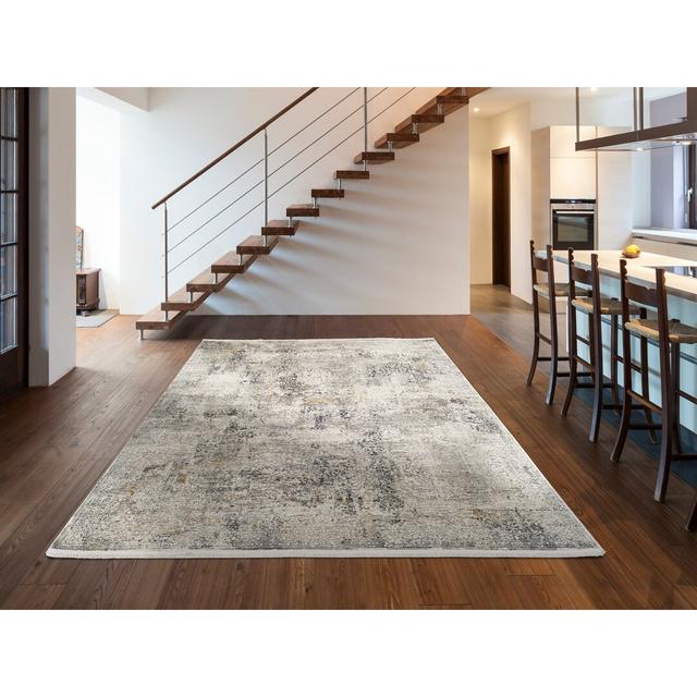 Gardiner Hand Knotted Grey Rug Three Posts Rug Size: Rectangle 120 x 180 cm on Productcaster.