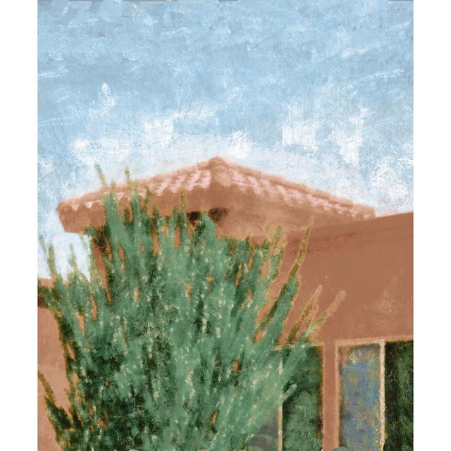 Desert Plant House - Wrapped Canvas Painting Print Gracie Oaks Size: 91cm H x 61cm W x 3.8cm D on Productcaster.