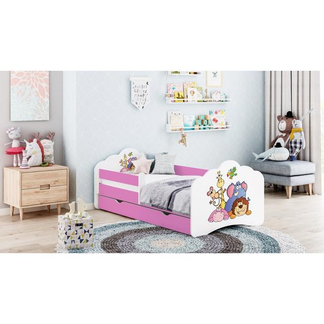 Filion European Toddler (80 x 160cm) Bed Frame with Drawers Zoomie Kids Colour (Bed Frame): Roses on Productcaster.