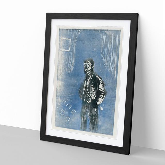 Self-Portrait by Edvard Munch - Picture Frame Painting East Urban Home Frame Option: Black Framed, Size: 65cm H x 48cm W x 2cm D on Productcaster.