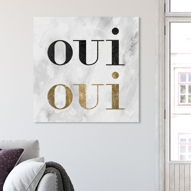 'Girl's Favourite Word' Typography on Wrapped Canvas East Urban Home Size: 91.4 cm H x 91.4 cm W x 3.8 cm D on Productcaster.