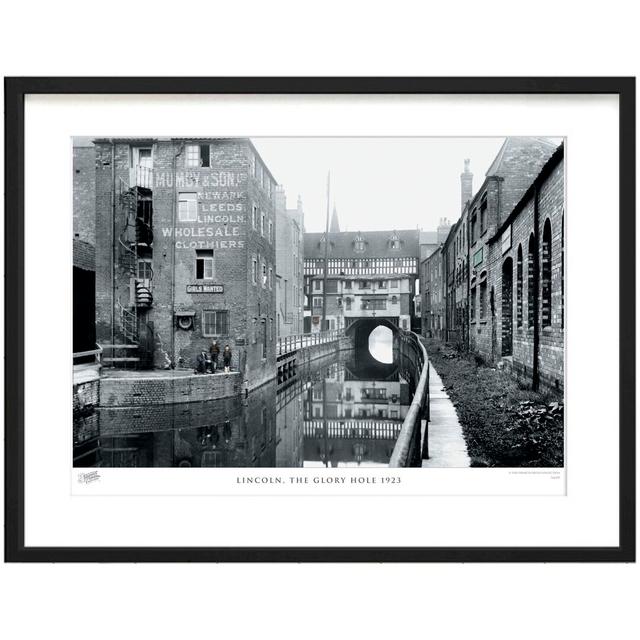 'Lincoln, the Glory Hole 1923' - Picture Frame Photograph Print on Paper The Francis Frith Collection Size: 63.3cm H x 83.5cm W x 2.3cm D, Colour: Dar on Productcaster.