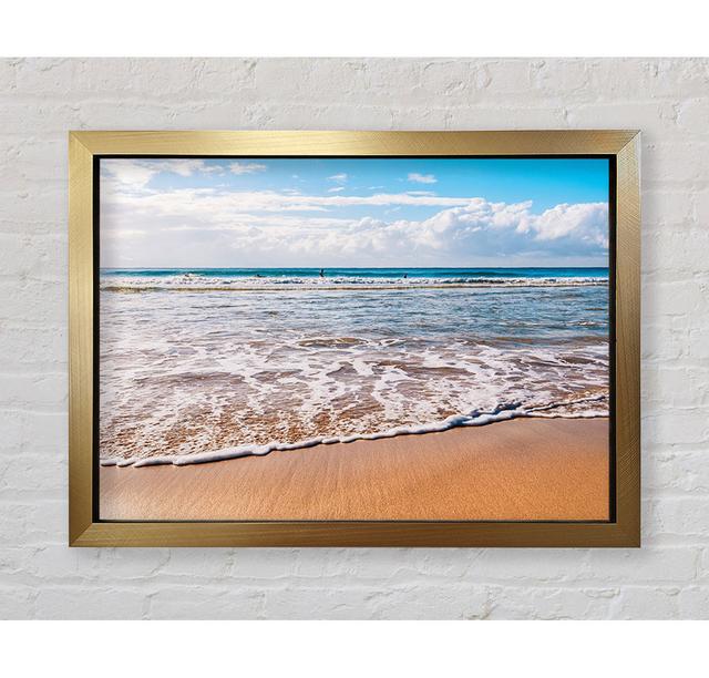 Beautiful Sandy Day At The Beach - Single Picture Frame Art Prints Bright Star Size: 100cm H x 141.4cm W on Productcaster.