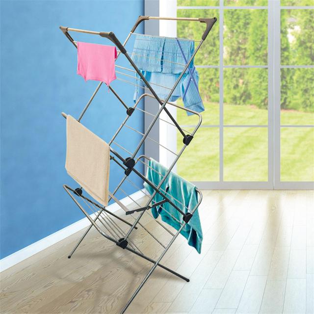 Free-Standing Drying Rack Rebrilliant Size: 143" H x 61.5" W x 54" D on Productcaster.