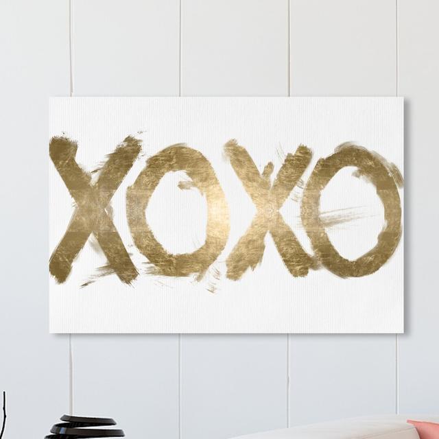 'Xoxo Solid' Graphic Art on Wrapped Canvas East Urban Home Size: 76.2 cm H x 114.3 cm W on Productcaster.