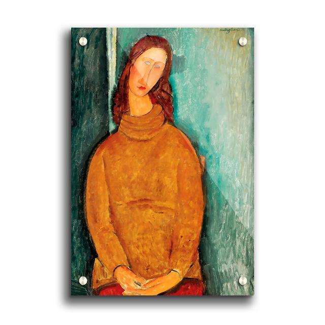 Mondigliani Portrait of Jeanne Hebuterne - Unframed Painting Print on Paper East Urban Home Size: 42cm H x 59.4cm W on Productcaster.