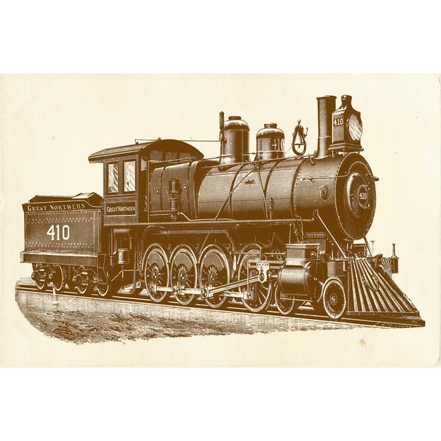 Train Engine I - Wrapped Canvas Graphic Art Williston Forge Size: 51cm H x 76cm W x 3.8cm D on Productcaster.