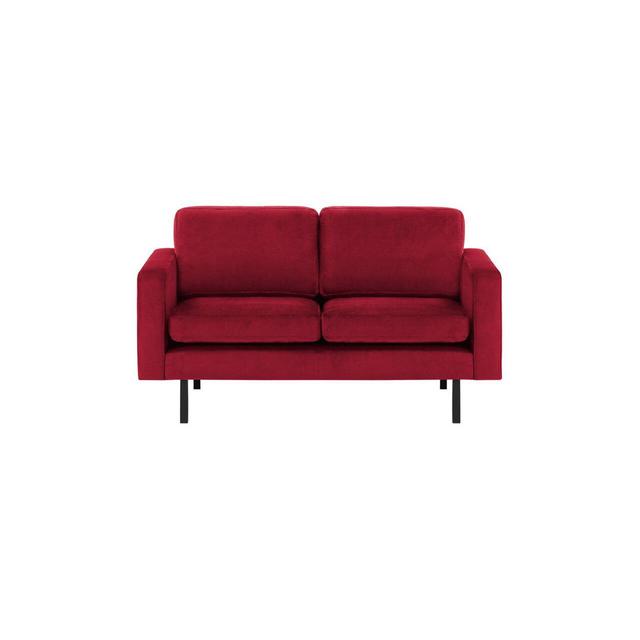 Neilius 2 Seater Velvet Loveseat Ebern Designs Upholstery Colour: Red on Productcaster.