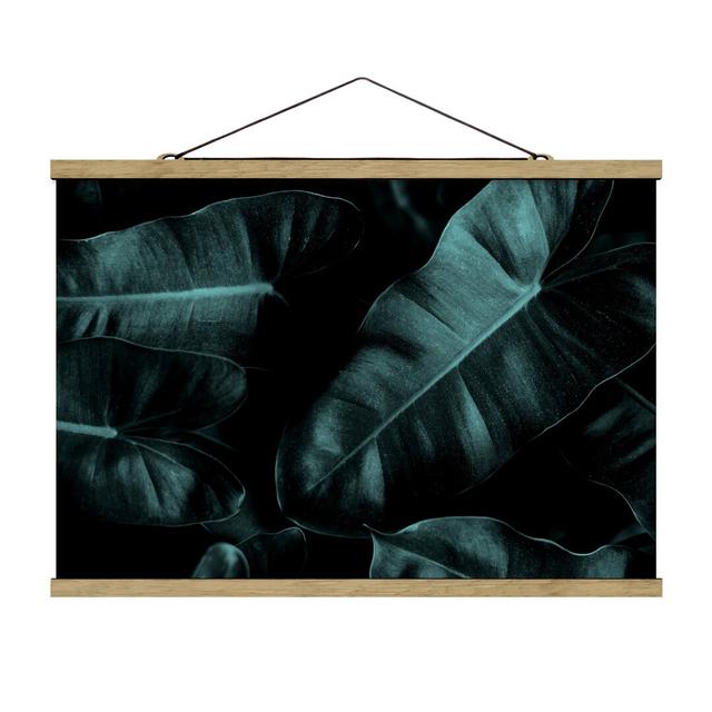 Jungle Leaves Dark Green - Photograph Print Pergo Classics Size: 66.5cm H x 100cm W x 0.3cm D on Productcaster.