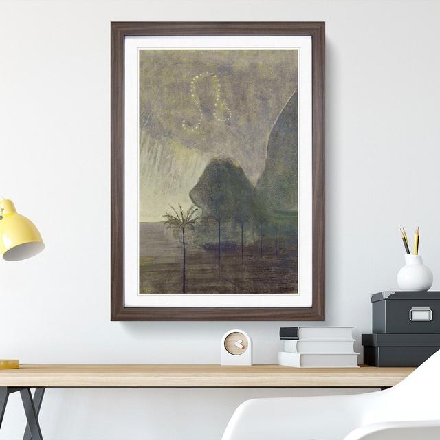 Sun Passing Leo by Mikalojus Konstantinas - Picture Frame Painting East Urban Home Size: 36cm H x 27cm W x 2cm D, Frame Option: Walnut Framed on Productcaster.