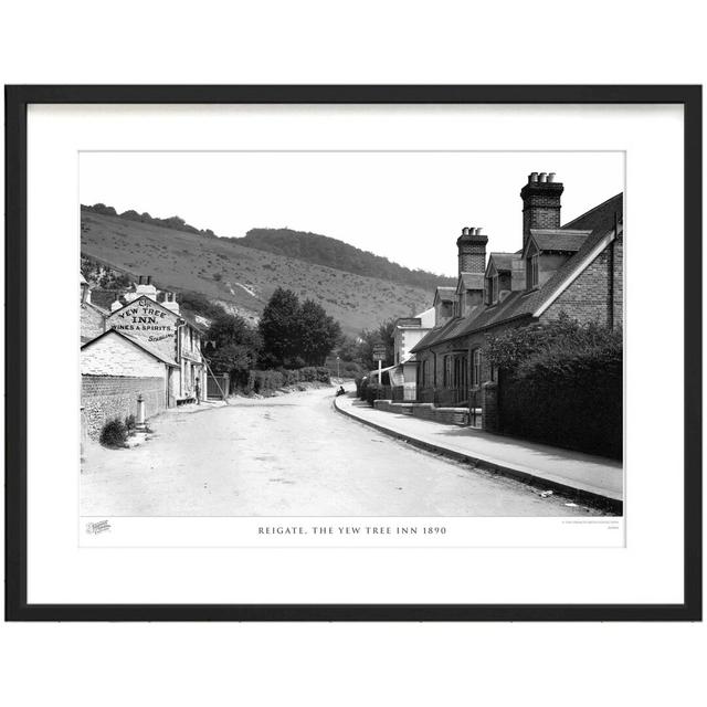 'Reigate, the Yew Tree Inn 1890' by Francis Frith - Picture Frame Photograph Print on Paper The Francis Frith Collection Size: 60cm H x 80cm W x 2.3cm on Productcaster.