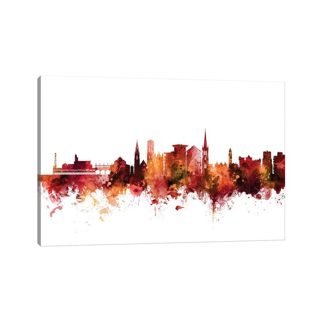 Blackpool, England Skyline by Michael Tompsett - Wrapped Canvas Art Prints Latitude Run Size: 101.6cm H x 152.4cm W x 3.81cm D on Productcaster.