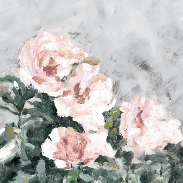 Blush Painted Texture Flower - Wrapped Canvas Painting ClassicLiving Size: 91cm H x 91cm W x 3.8cm D on Productcaster.