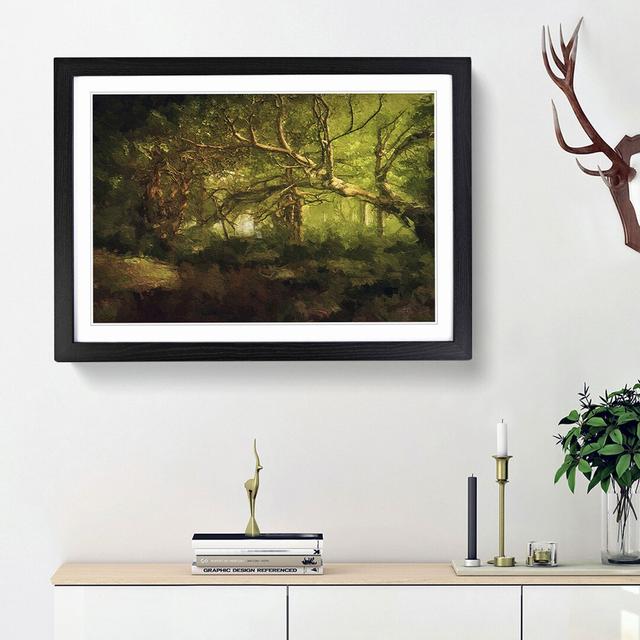 Mystical Forest - Picture Frame Painting Print on MDF East Urban Home Frame Option: Black Framed, Size: 27cm H x 36cm W x 2cm D on Productcaster.