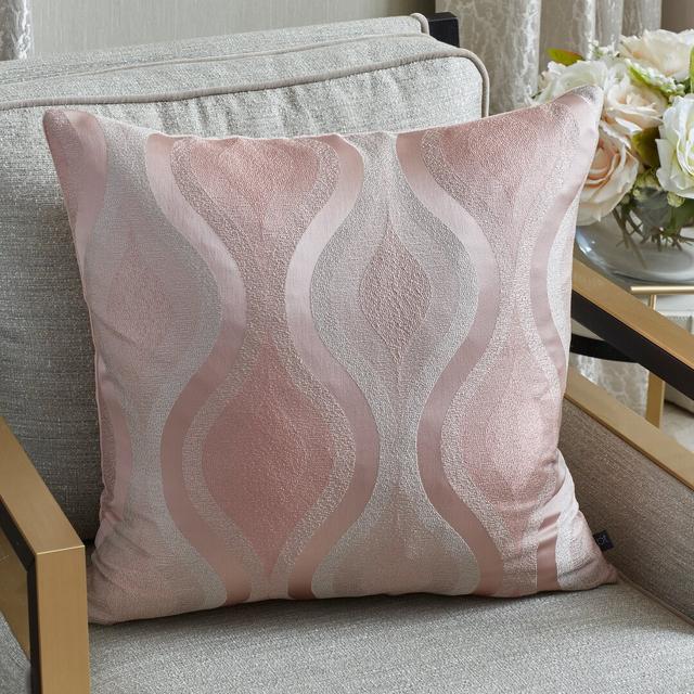 Kendleton Geometric Square Throw Pillow Cover Fairmont Park Colour: Pink on Productcaster.