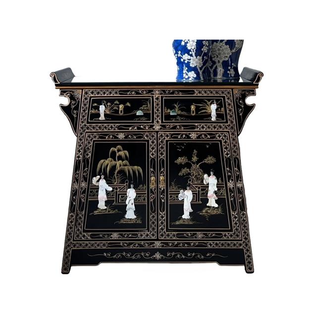 Mother of Pearl Hand Painted Combi Chest Cabinet World Menagerie on Productcaster.