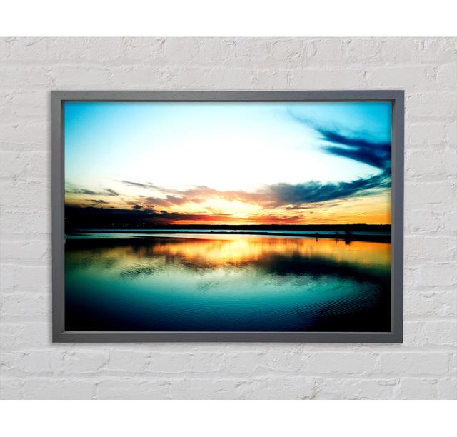 Sky Reflection - Single Picture Frame Art Prints on Canvas Bright Star Size: 59.7cm H x 84.1cm W x 3.3cm D on Productcaster.