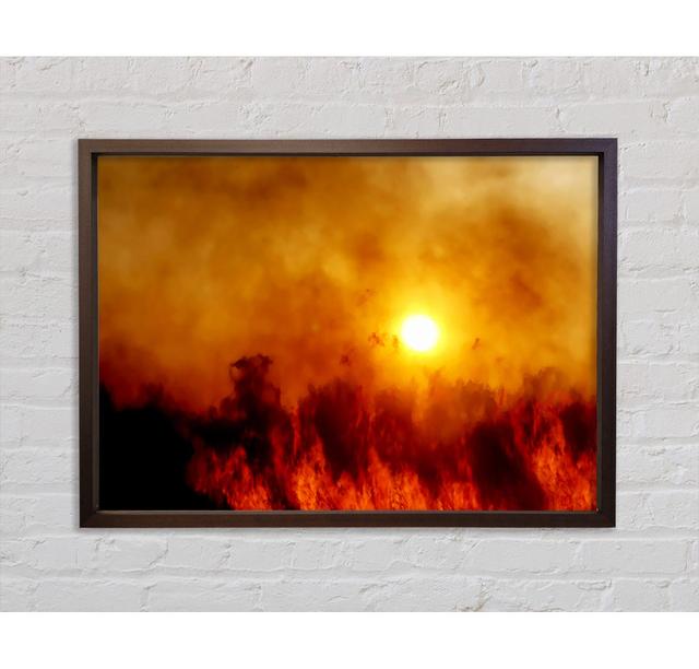 Chocolate Sky Sunlight - Single Picture Frame Art Prints on Canvas Bright Star Size: 84.1cm H x 118.9cm W x 3.3cm D on Productcaster.