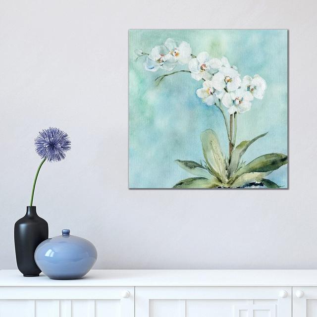 Sunlit Orchid by Carol Robinson - Wrapped Canvas Painting ClassicLiving Size: 45.72cm H x 45.72cm W x 3.81cm D on Productcaster.