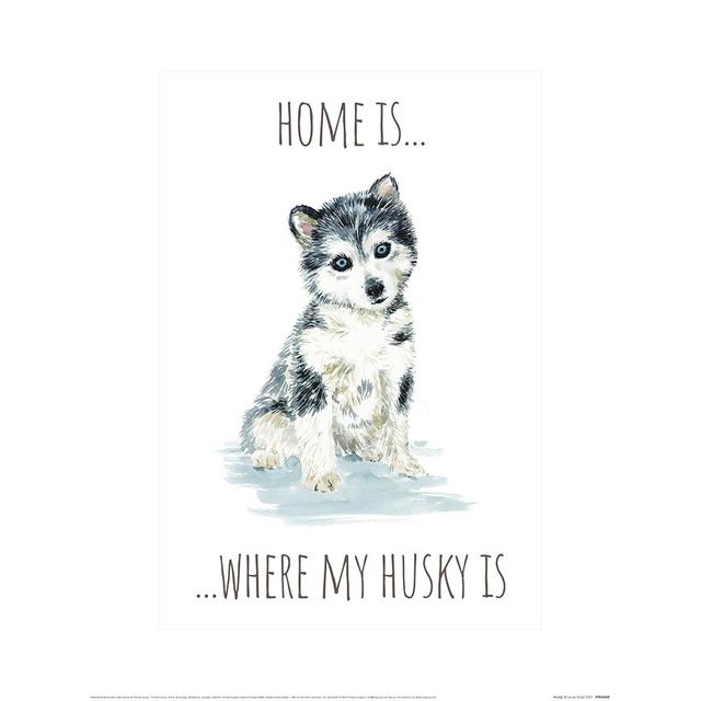 Husky by - Unframed Art Prints Happy Larry on Productcaster.