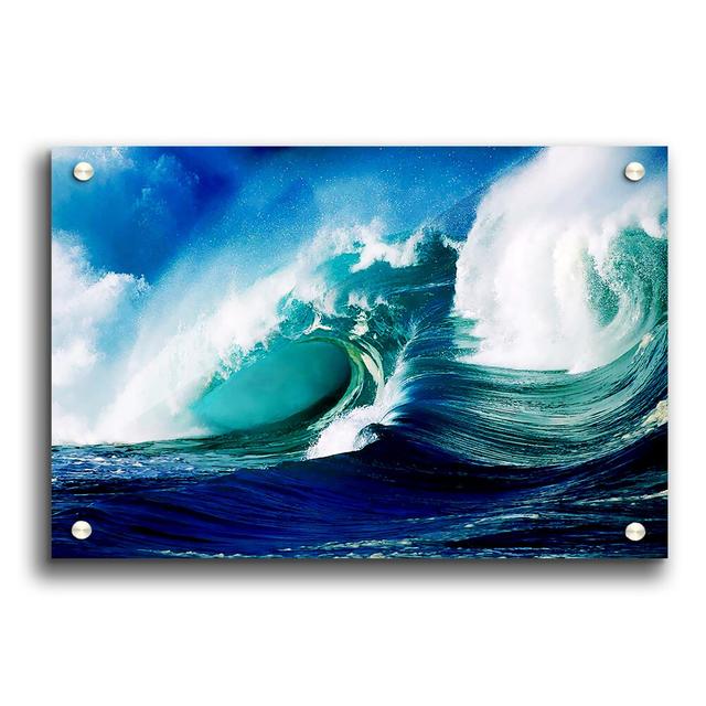 Crashing Ocean Waves - Unframed Photograph Print on Paper East Urban Home Size: 21cm H x 29.7cm W on Productcaster.