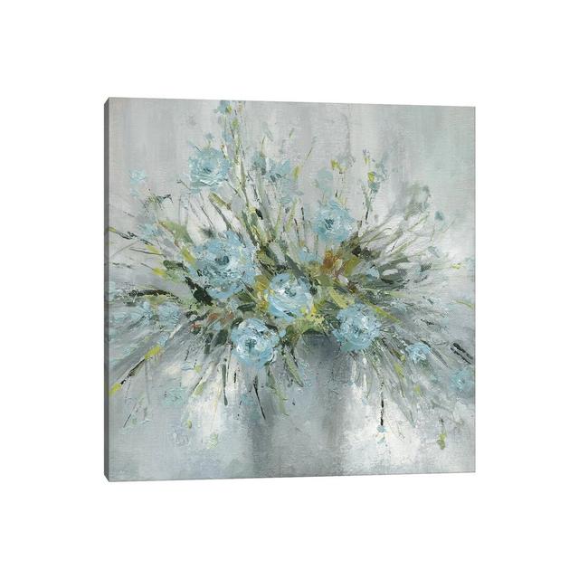 Blue Bouquet III by Carol Robinson - Painting on Canvas Ebern Designs Format: Wrapped Canvas, Size: 66.04cm H x 66.04cm W x 1.91cm D on Productcaster.