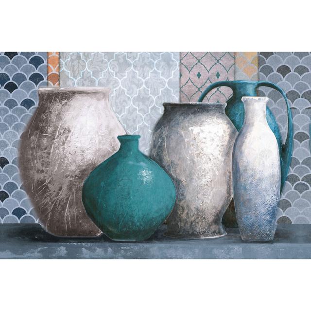 Moroccan Stills - Wrapped Canvas Painting Marlow Home Co. Size: 51cm H x 76cm W x 3.8cm D on Productcaster.