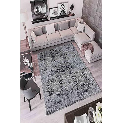 Centanne Machine Woven / Power Loomed Grey Area Rug Latitude Vive Rug Size: Rectangle 160 x 230cm on Productcaster.