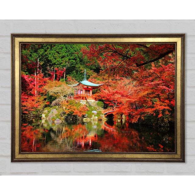 Oriental River In The Woods - Single Picture Frame Art Prints Marlow Home Co. Size: 21cm H x 29.7cm W x 1.5cm D on Productcaster.