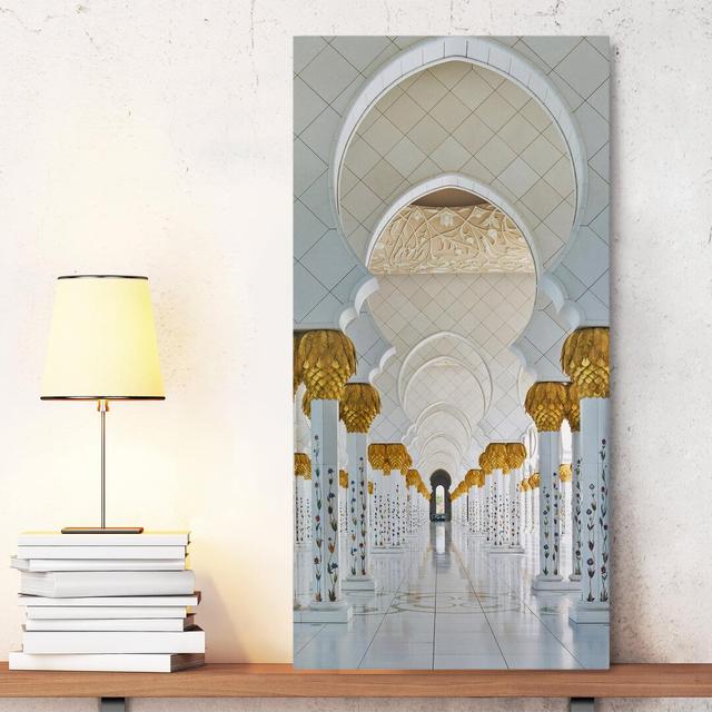 Leinwandbild Moschee in Abu Dhabi Ebern Designs Format: 260 g/m² Canvas, Größe: 60 cm H x 30 cm B on Productcaster.