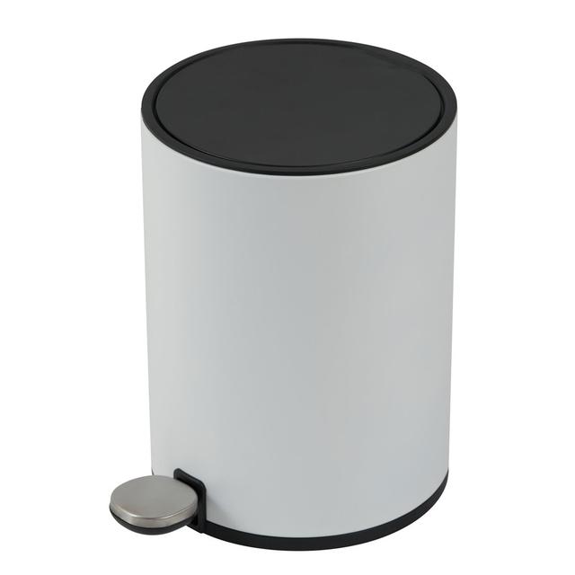 Rebrilliant Chloe Metal Storage Bin Rebrilliant Colour: White/Black on Productcaster.