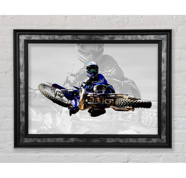 Motorcross Free Styler From Above - Print Bright Star Size: 29.7cm H x 42cm W x 8cm D on Productcaster.