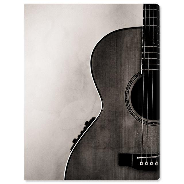 Guitarist - Wrapped Canvas Print East Urban Home Size: 76.2 cm H x 101.6 cm W on Productcaster.