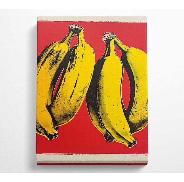 Banana Banksy - Wrapped Canvas Art Prints 17 Stories Size: 106.6cm H x 66cm W x 10cm D on Productcaster.