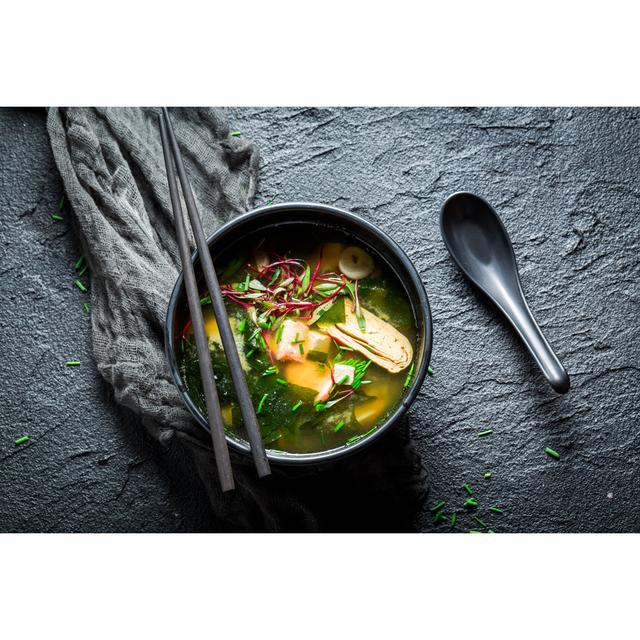 Selke Hot Miso Soup by Ivana Star - Wrapped Canvas Photograph Latitude Run Size: 20cm H x 30cm W x 3.8cm D on Productcaster.