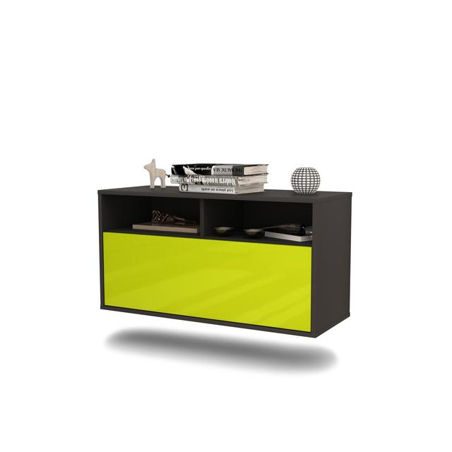 Laswell TV Stand Ebern Designs Colour: High Gloss Green on Productcaster.