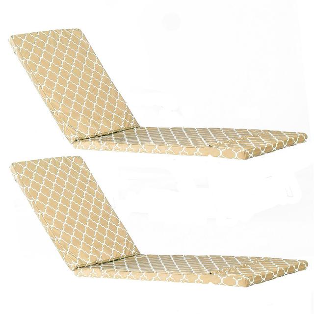 Harbour Housewares - Sussex Sun Lounger Cushions (Set of 2) Harbour Housewares Colour: Beige on Productcaster.