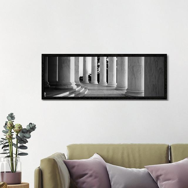 Jefferson Memorial Washington DC von Panoramic Images - Panoramic Gallery-Wrapped Canvas Giclée on Canvas Ebern Designs Größe: 40,64 cm H x 121,92 cm on Productcaster.