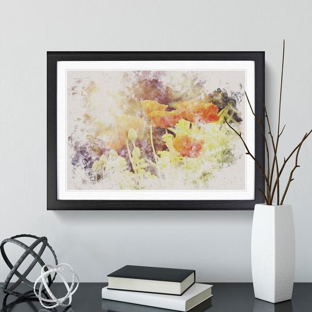 Field of Poppies Vol.6 - Picture Frame Painting East Urban Home Frame Option: Black Framed, Size: 65cm H x 90cm W x 2cm D on Productcaster.