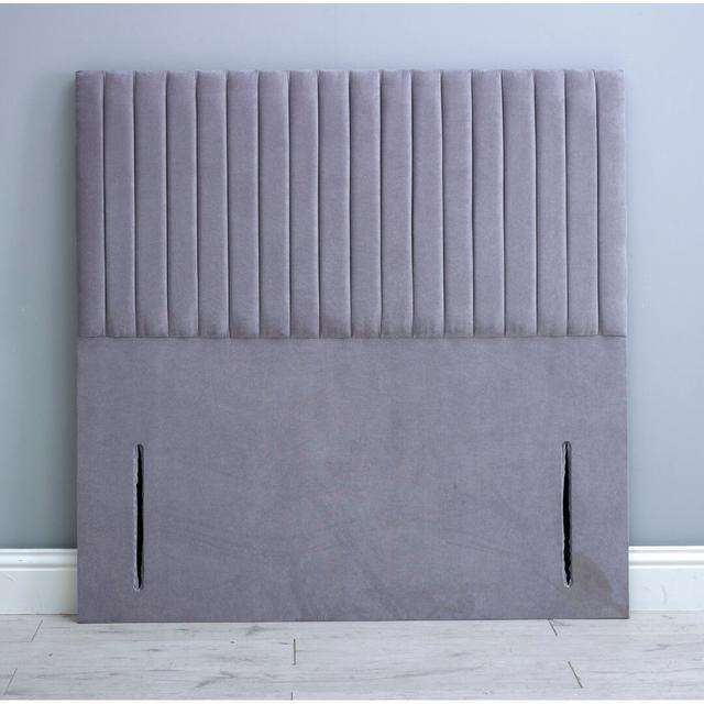 Shedd Upholstered Headboard Brayden Studio Size: Super King (6'), Colour: Silver on Productcaster.