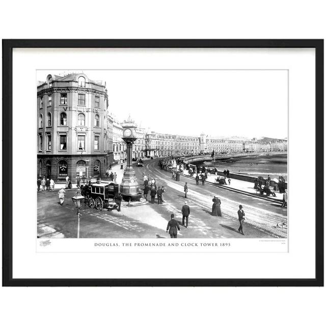 Douglas, The Promenade And Clock Tower 1895 by Francis Frith - Single Picture Frame Print The Francis Frith Collection Size: 40cm H x 50cm W x 2.3cm D on Productcaster.